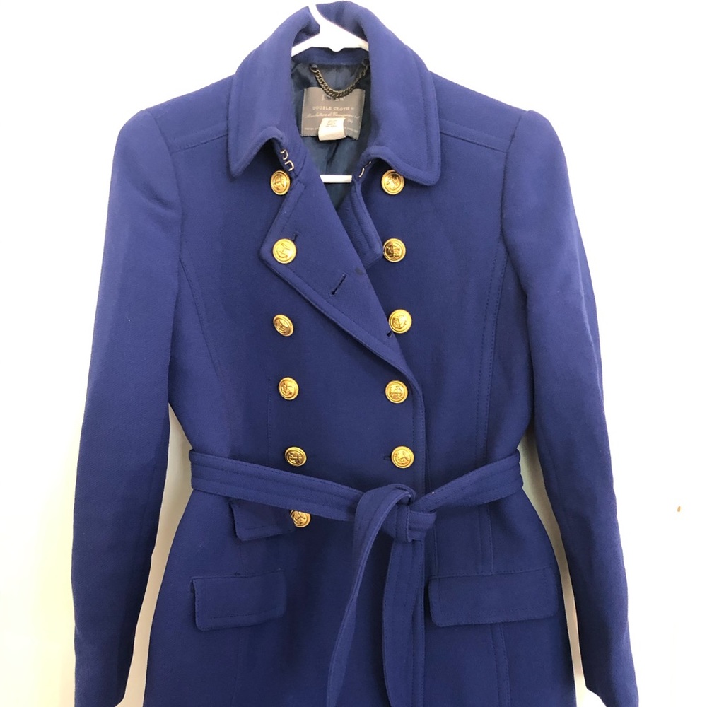 J crew double cloth coat